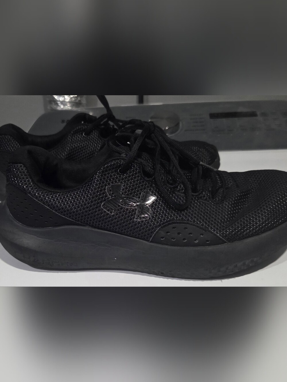 Under Armour Men's Black Mesh Athletic Trainers
